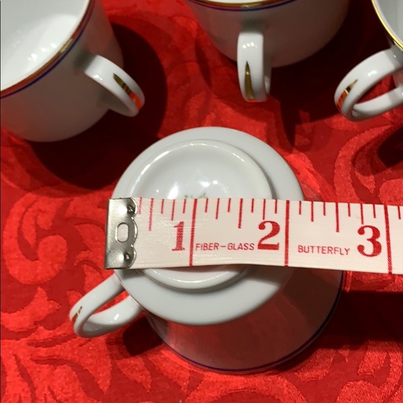 Vintage German PMR Bavaria set of 4 tea cups - Picture 5 of 8